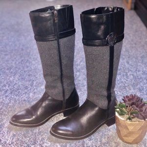 Two tone riding boots